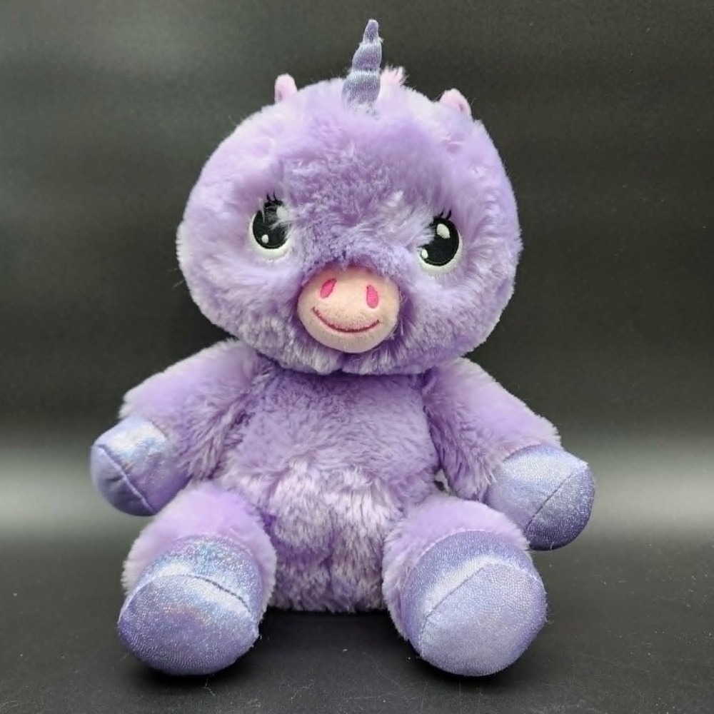 Purple Unicorn Plush Kids 10" Mythical Magical Sparkle Shimmer Soft Cuddly Toy